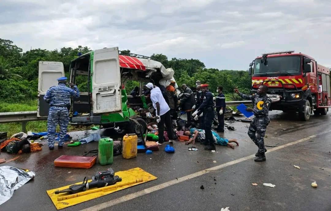 Côte d'Ivoire / Accident tragique à Ery Makoudjé : 14 morts, dont un bébé, et plusieurs blessés graves